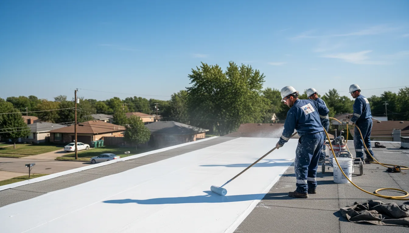 Commercial roof coating in Panther Burn, MS near me
